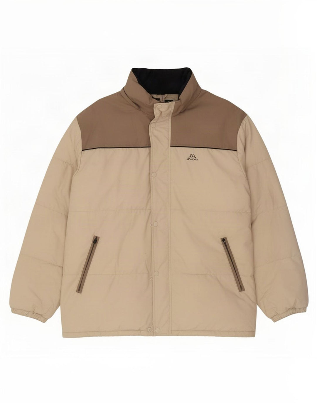Kappa Polstret Herrejakke UK 44 2XL Beige Colourblock Polyamid