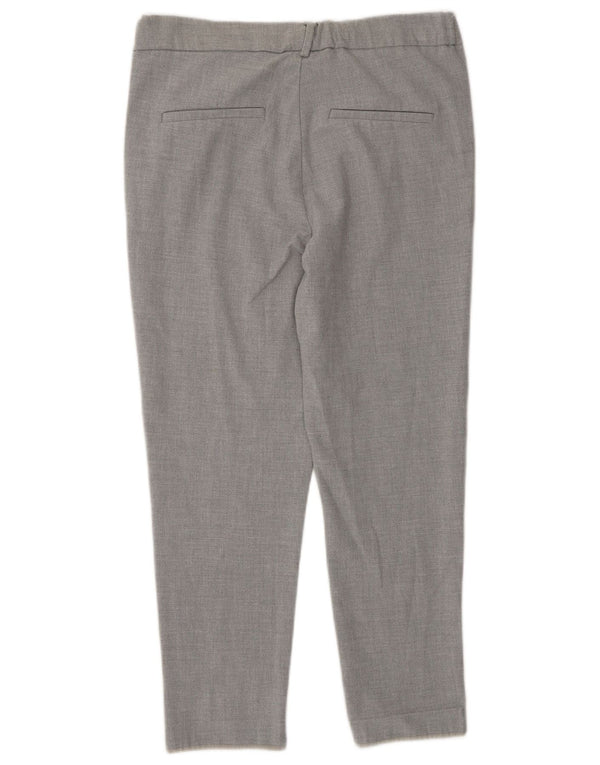 Zara Dame Slim Chino Bukser XS W24 L26 Grå Colourblock