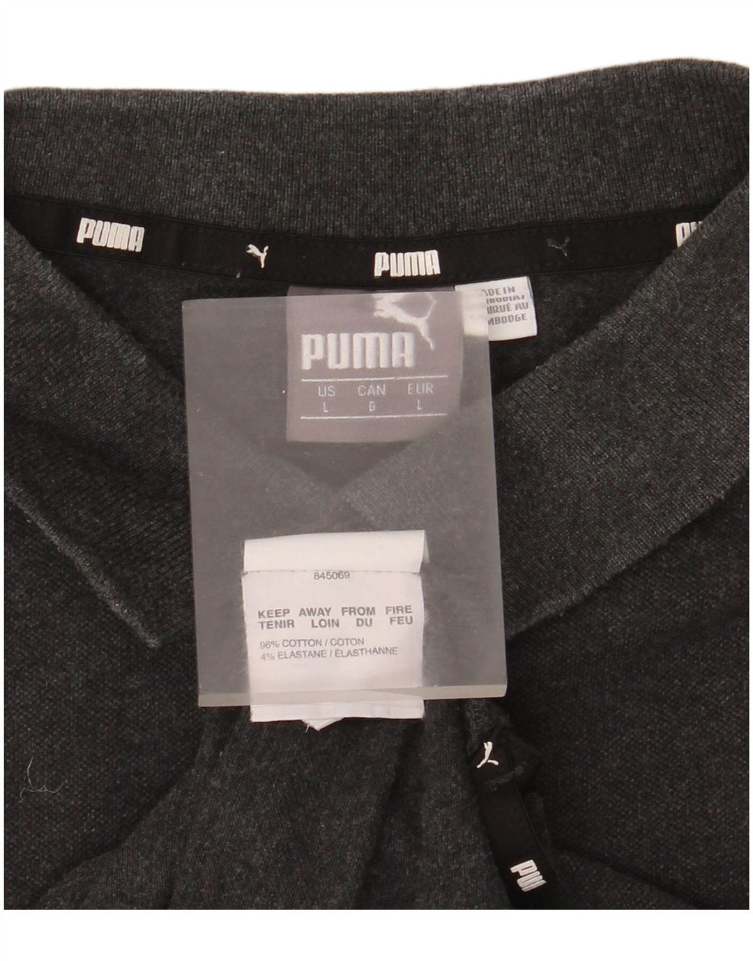 Puma Herre Polo Shirt Stor Grå Bomuld