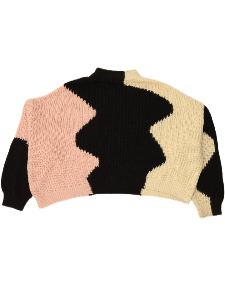 TOPSHOP Womens Turtle Neck Jumper Sweater UK 14 Medium Multicoloured Vintage Topshop and Second-Hand Topshop from Messina Hembry 