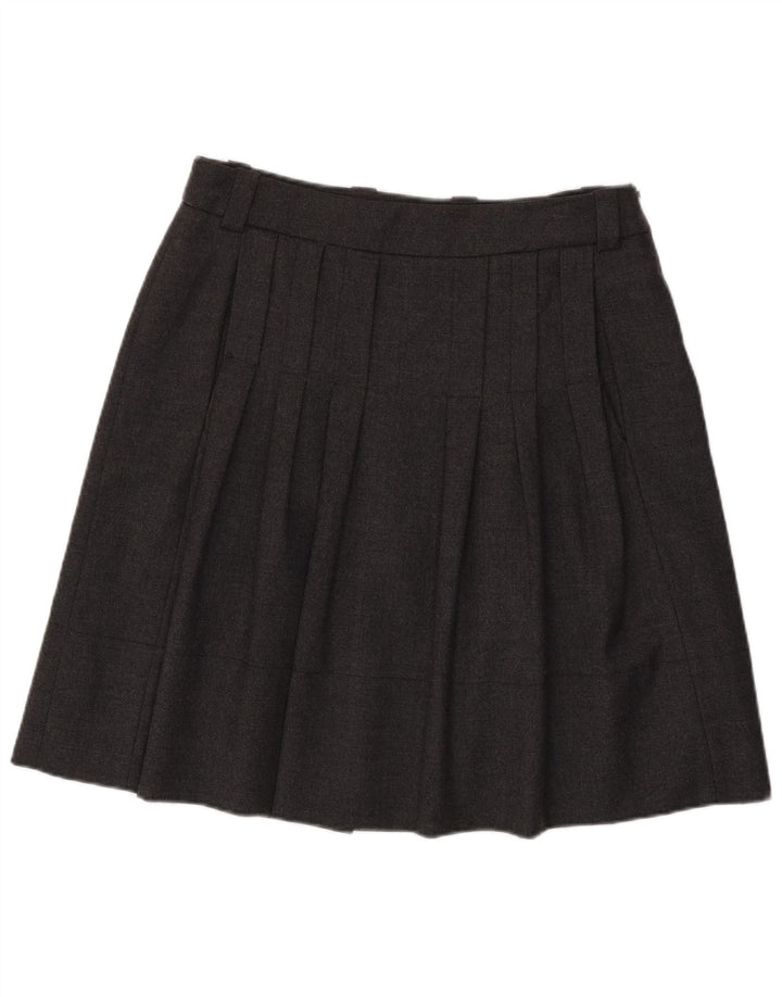 Henry Cottons plisseret nederdel til kvinder IT 46 Large W36 Grey Virgin Wool