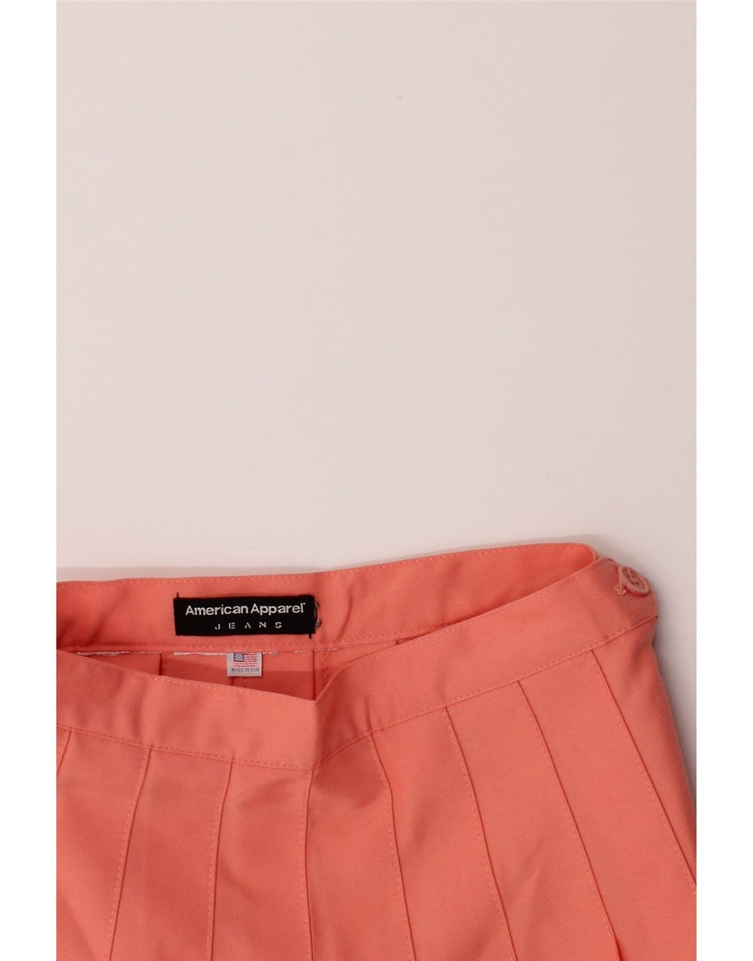 AMERICAN APPAREL Womens Pleated A-Line Skirt W26 Small  Pink Vintage American Apparel and Second-Hand American Apparel from Messina Hembry 