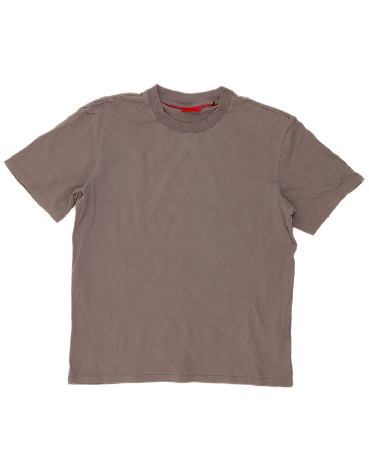 Hugo Boss Herre T-Shirt Top Stor Grå Bomuld