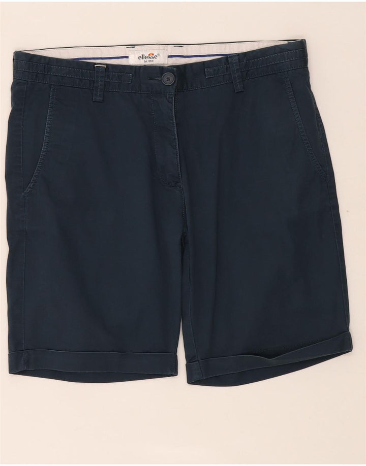 Ellesse Dame Chino Shorts IT 42 Medium W30 Marineblå Bomuld
