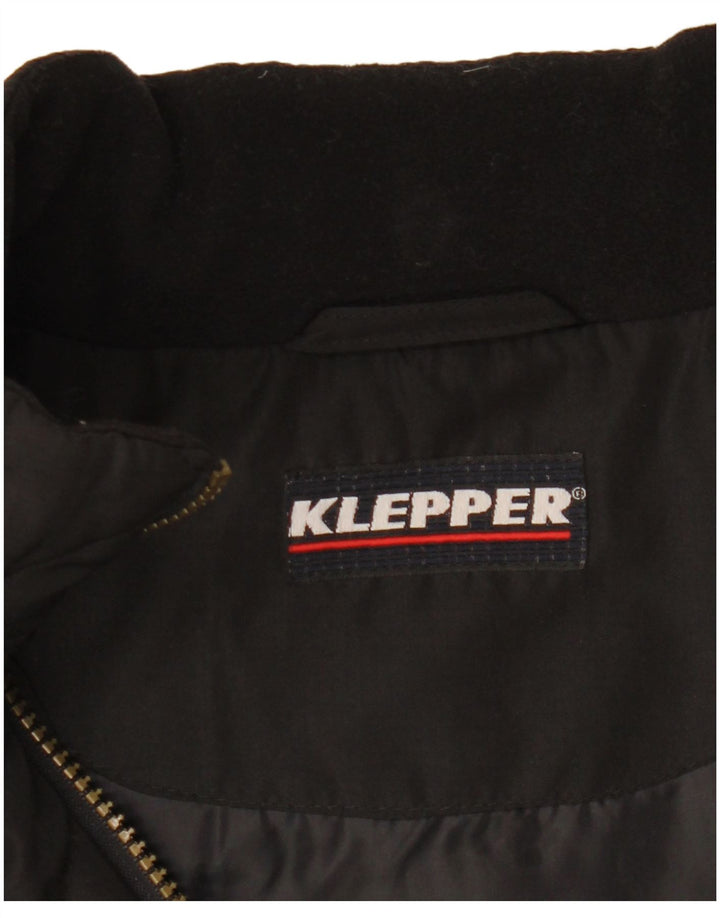 Klepper Herre Liner Quiltet Jakke UK 42 XL Sort