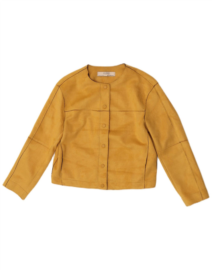 Zara Bolerojakke til kvinder UK 10 Lille gul polyester