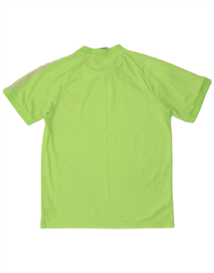 Adidas Grafisk T-shirt top mellem grøn polyester til mænd