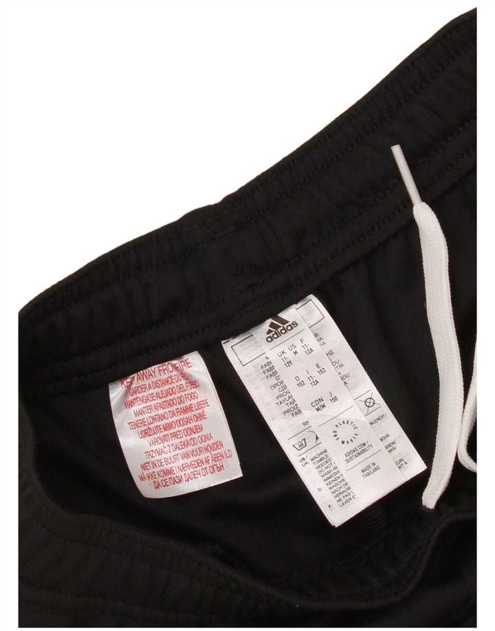 Adidas Boys Aeroready Tracksuit Bukser 11-12 år Sort Polyester