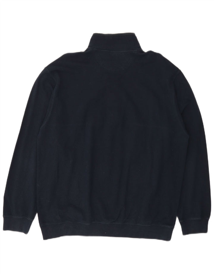 Paul & Shark Herre Zip Neck Sweatshirt Jumper 2XL Navy Blue