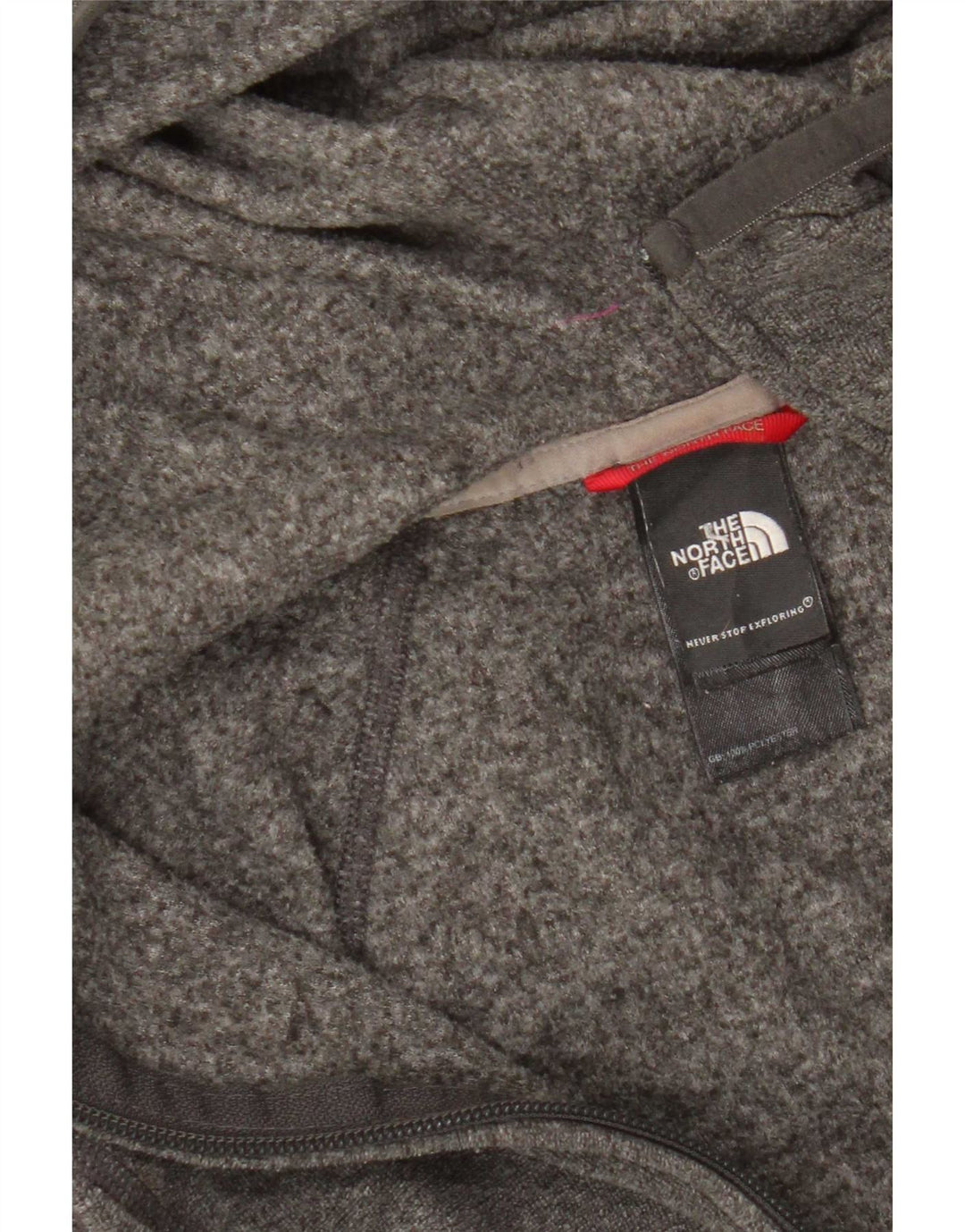 The North Face Dame Hooded Tracksuit Top Jacket UK 10 Small Grey