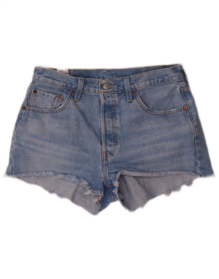 Levi's Womens 501 Denim Hot Pants W29 Medium Blue Cotton