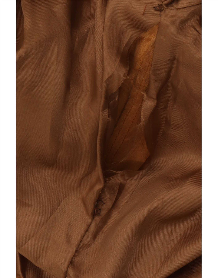 Vintage dame ruskindsjakke IT 48 XL beige læder