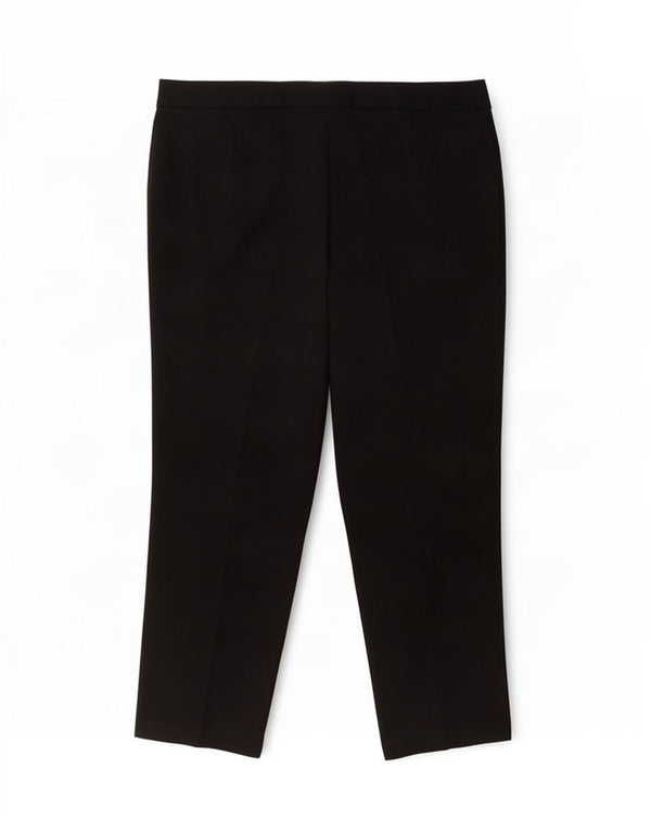 Marks & Spencer Womens Straight Suit Trousers UK 16 Large W36 L26 Black