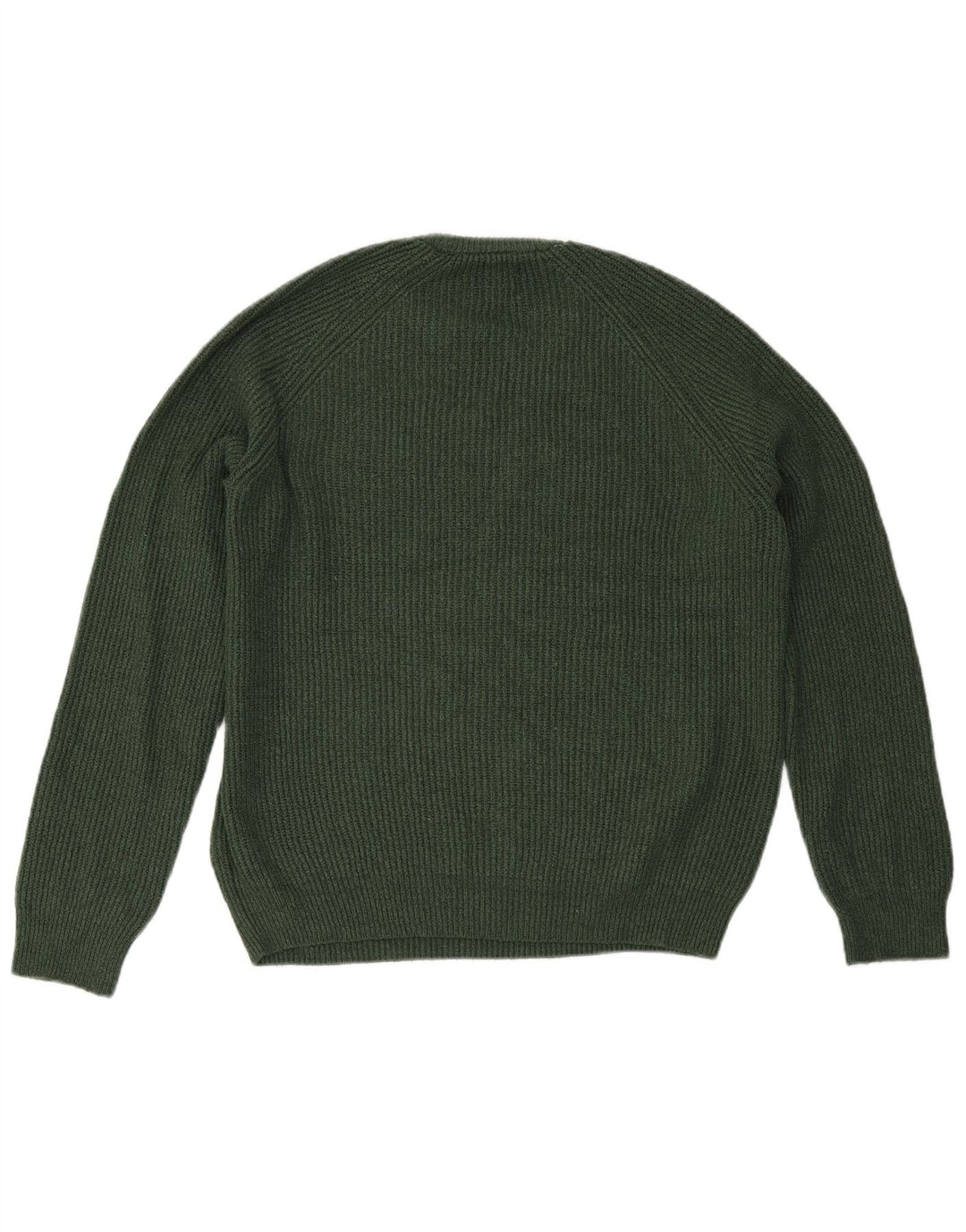 Marks & Spencer Mens Crew Neck Jumper Sweater Large Green Polyamide
