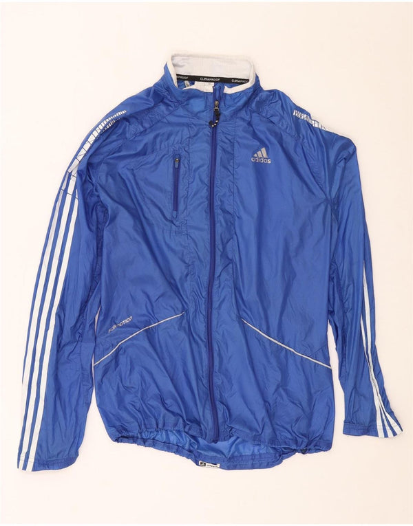 Adidas Herre Clima Proof Regnjakke UK 38 Medium Blue Polyamide