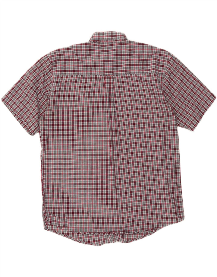 WRANGLER Mens Riata Short Sleeve Shirt XL Red Check Vintage Wrangler and Second-Hand Wrangler from Messina Hembry 