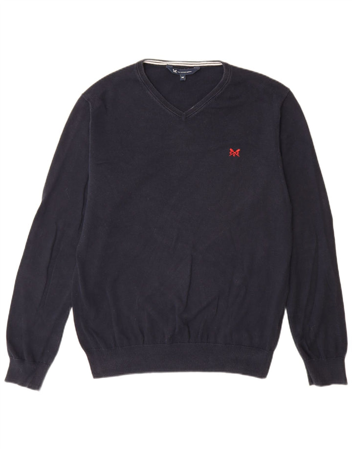 Besætningstøj Herre V-hals sweater Medium Marineblå Bomuld