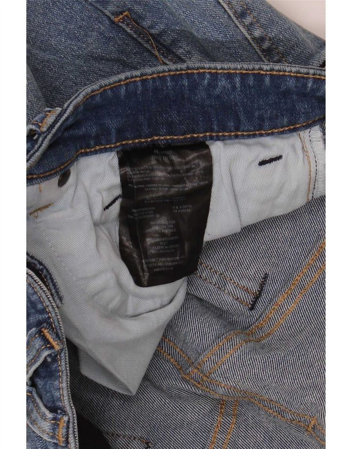 Volcom Herre Solver Straight Jeans W34 L31 Blå Bomuld
