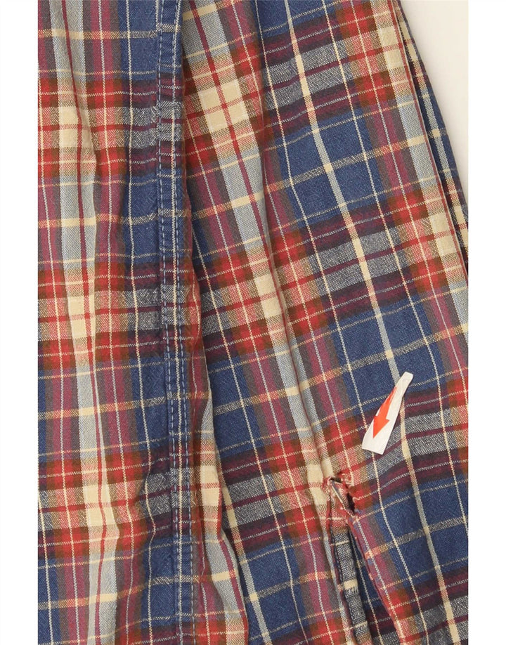 Wrangler herre flannelskjorte stor flerfarvet ternet bomuld
