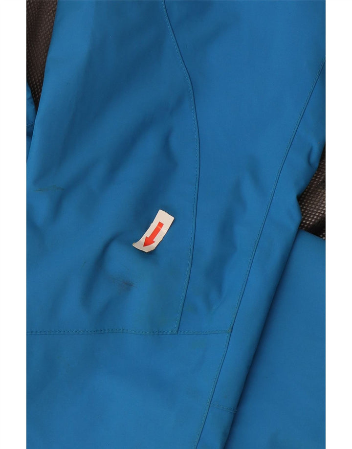 Jack Wolfskin Dame Regnjakke med hætte UK 10 Lille blå polyamid