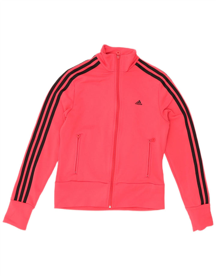 ADIDAS træningsdragt topjakke til kvinder UK 12 Medium Pink Polyester