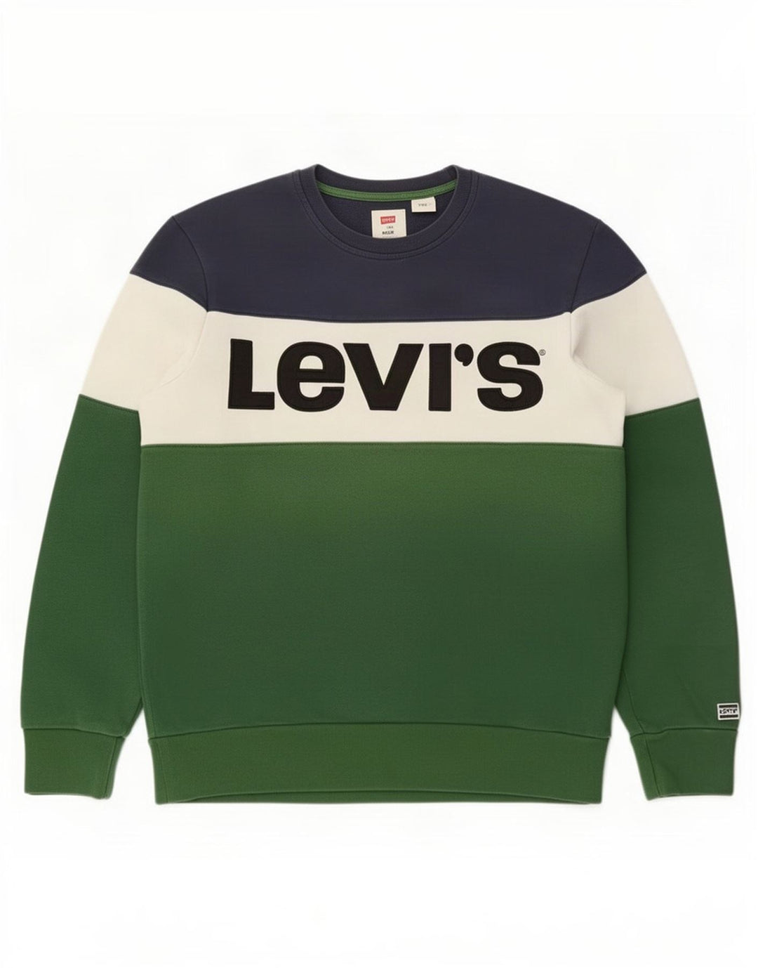 Levi's Sweatshirt til mænd Medium Flerfarvet Colourblock Bomuld
