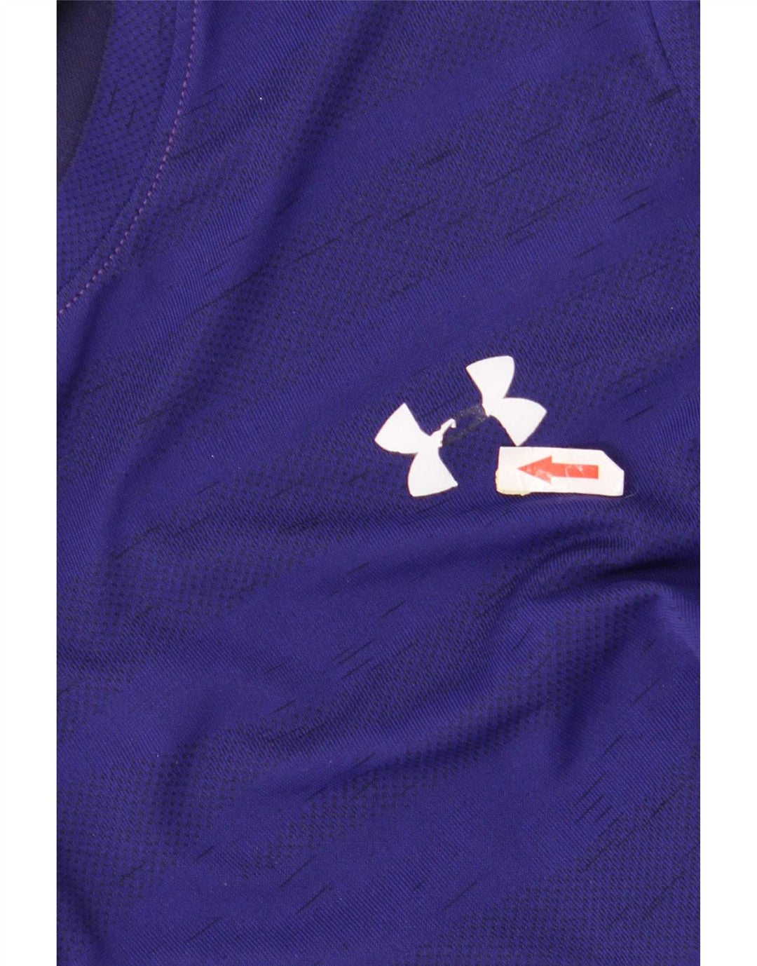 Under Armour Herre T-Shirt Top Medium Marineblå Stribet