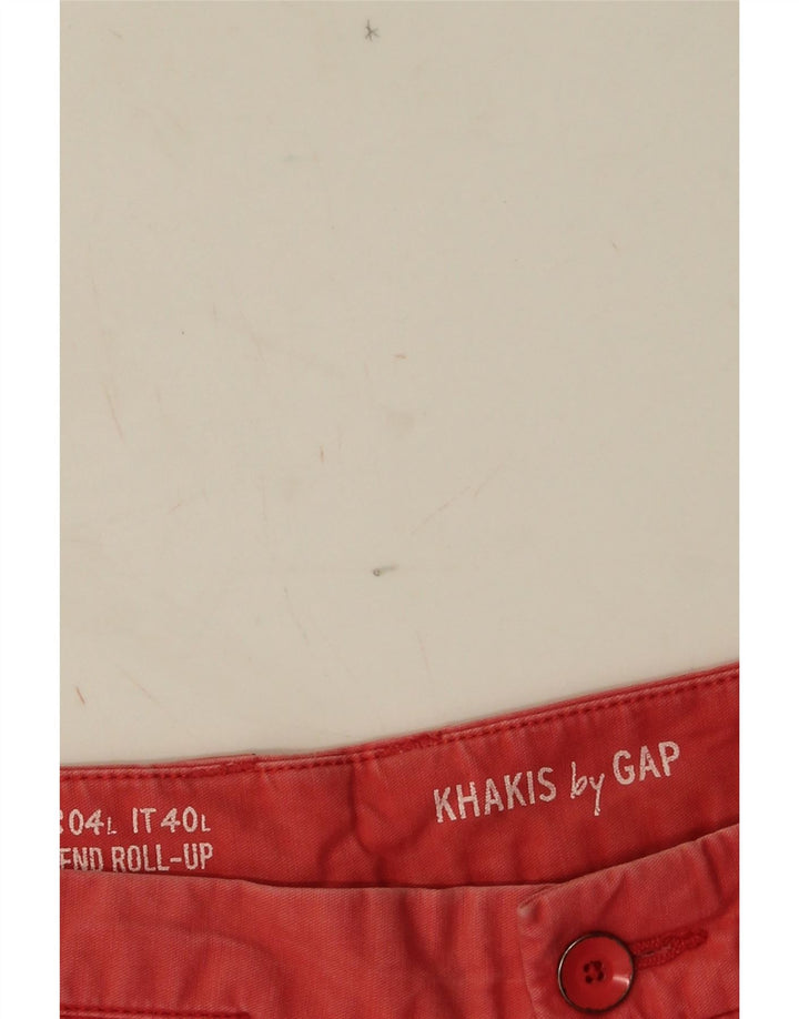 GAP Kvinder Khakis Chino Shorts UK 8 Small W32 Red
