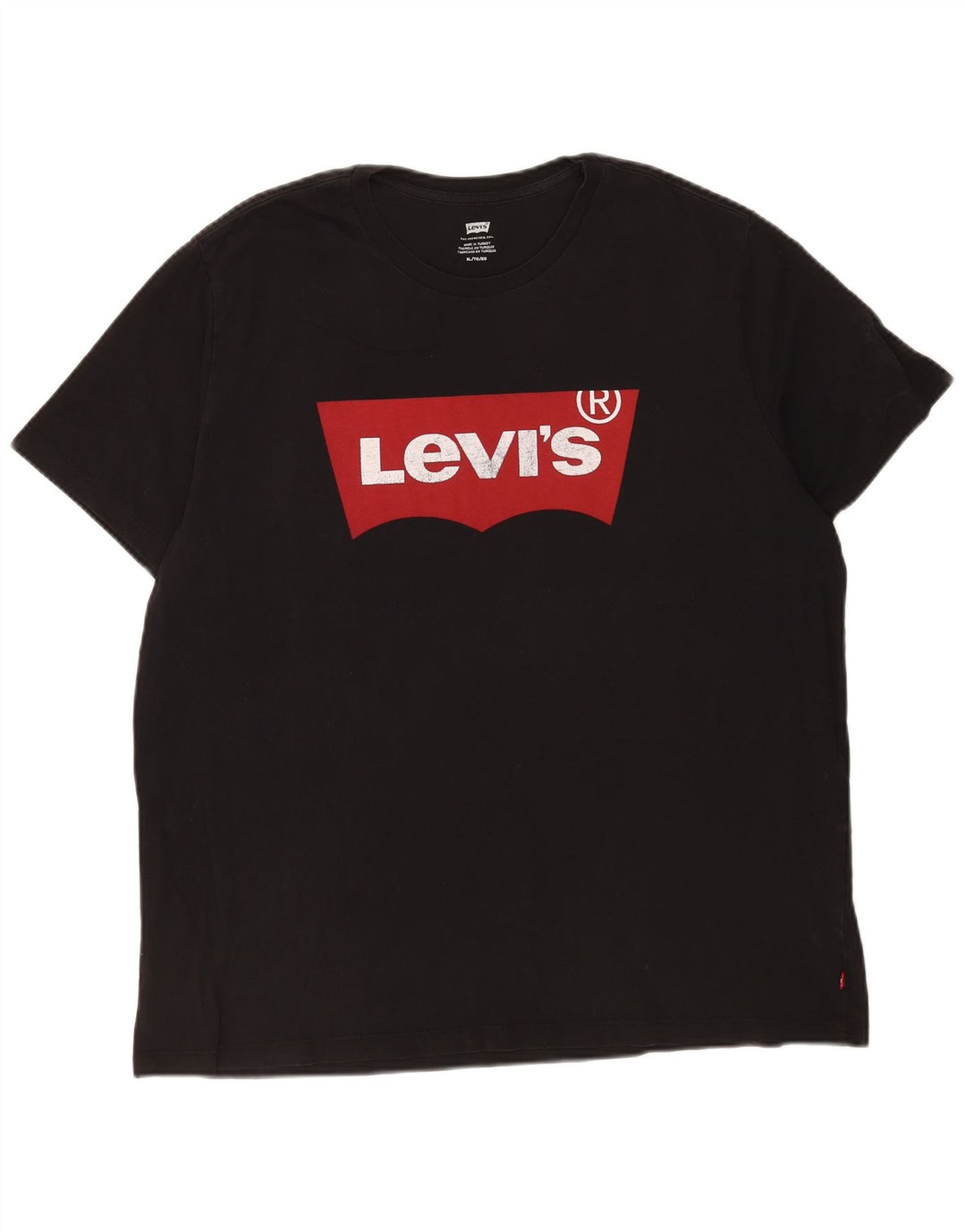 Levi's Herre grafisk T-shirt top XL sort bomuld