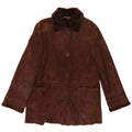 Mabrun Dame Shearling Coat IT 46 Large Brown Shearling