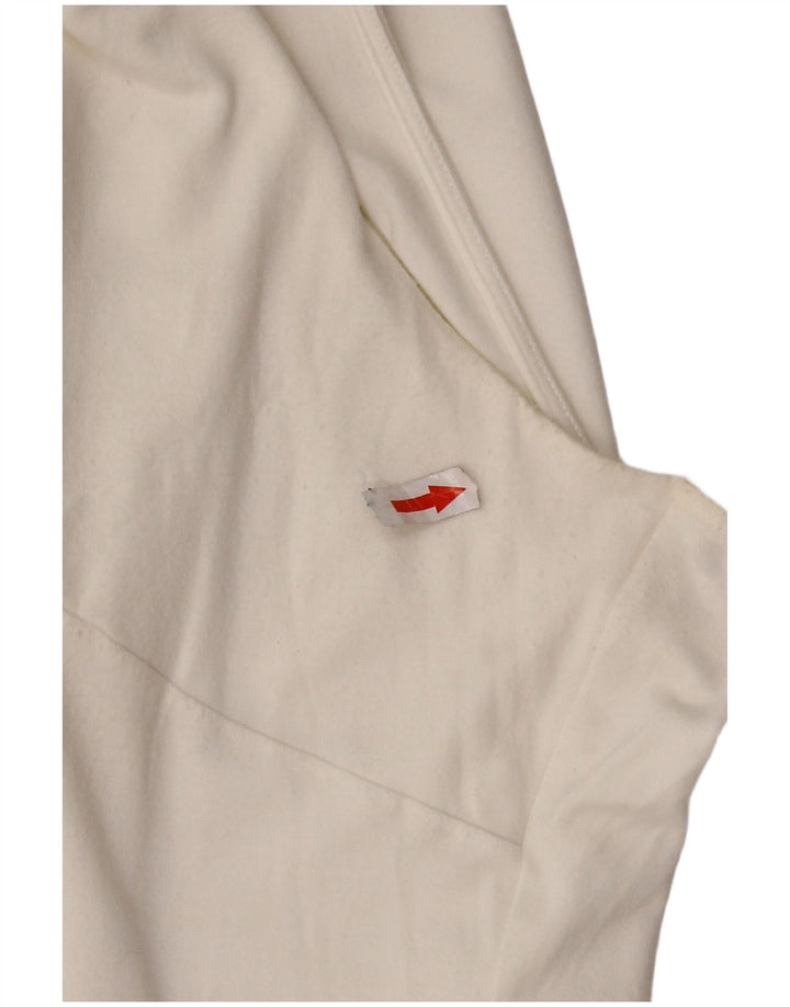 RALPH LAUREN Dame ærmeløs bluse Top UK 18 XL Hvid Rayon