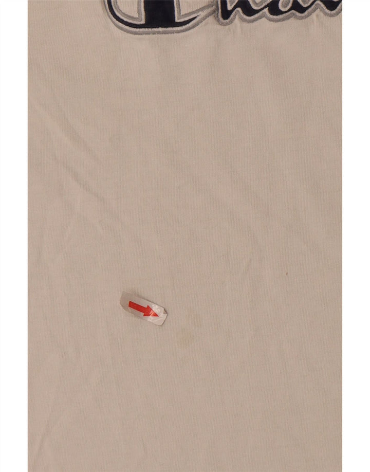 Champion Herre Grafisk T-Shirt Top XL Hvid