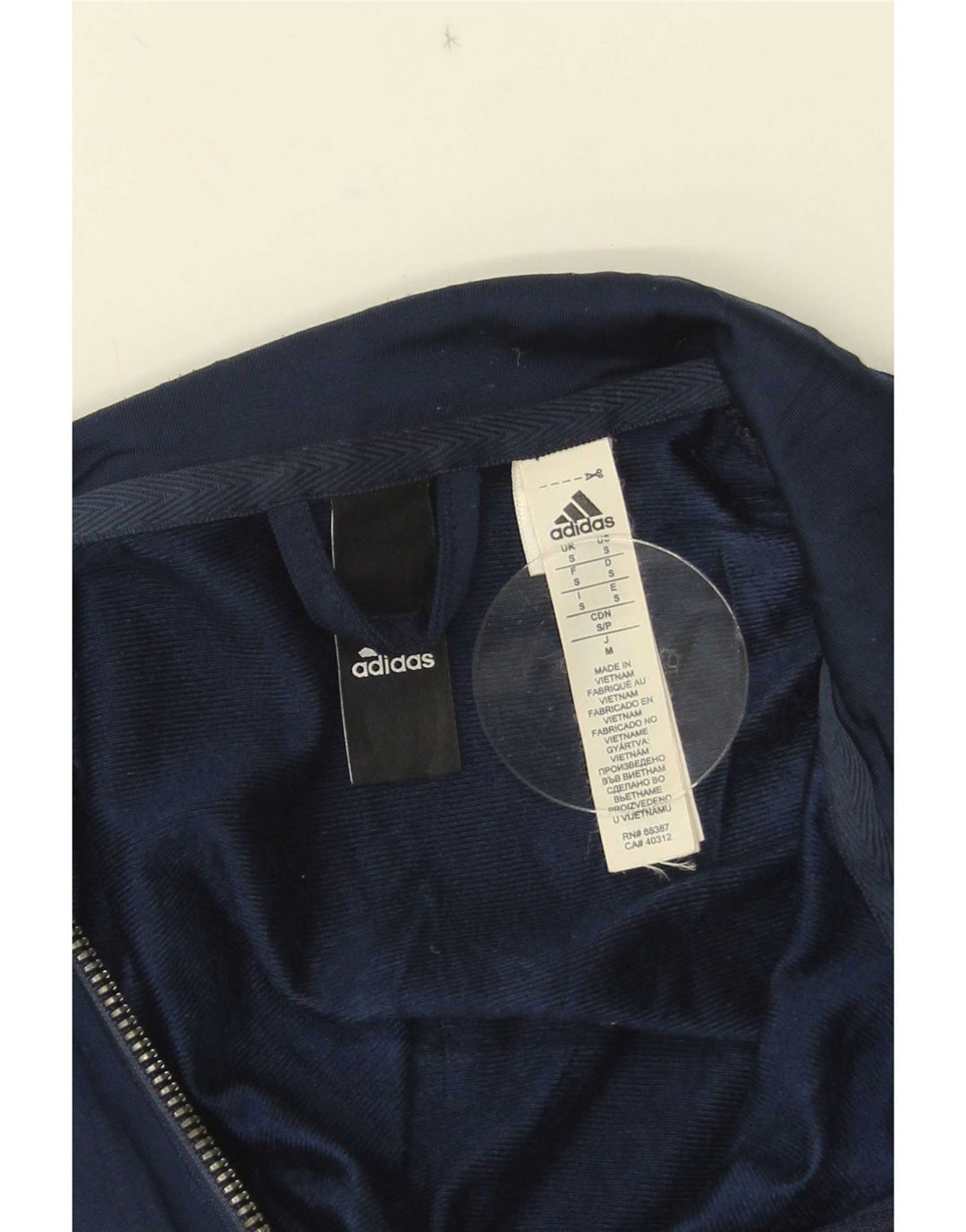 Adidas Træningsdragt til mænd, topjakke, lille marineblå colourblock polyester