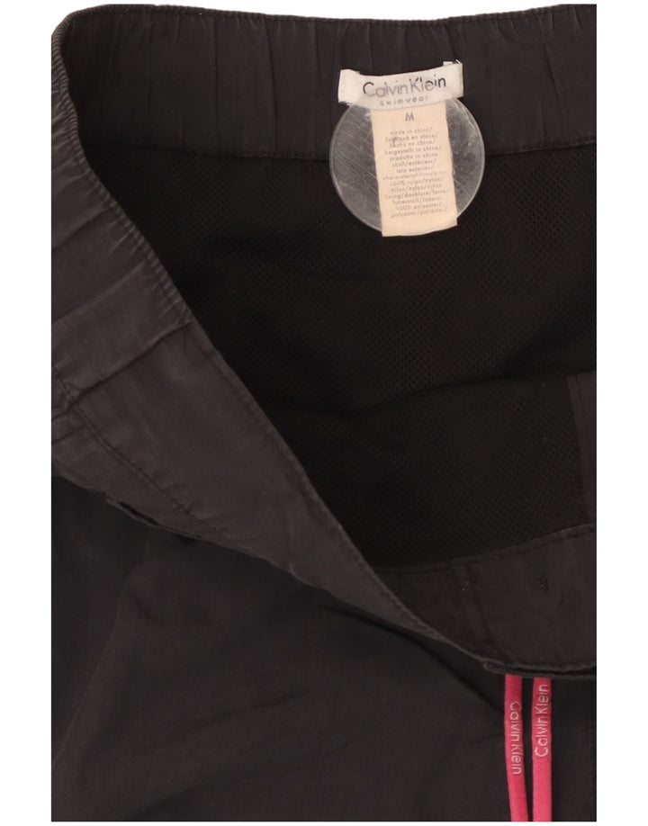 Calvin Klein Herre grafiske svømmeshorts Medium Sort Nylon