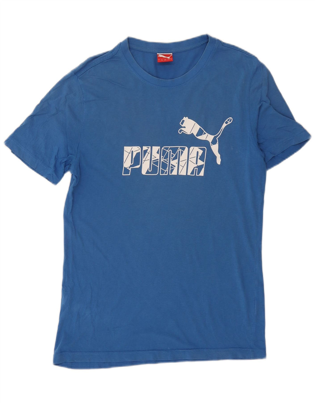 Puma Herre Grafisk T-Shirt Top Lille Blå