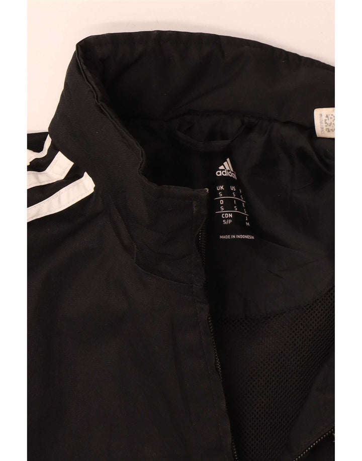 Adidas Regnjakke til mænd UK 36 Small Black Colourblock Polyester