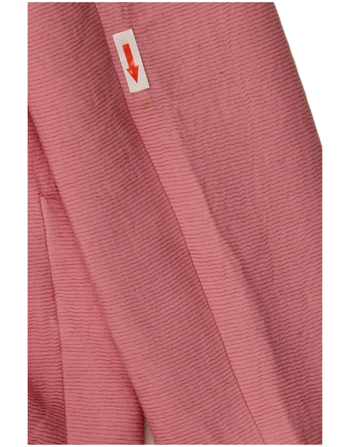 Zara Dame Overfrakke UK 10 Small Pink Viscose