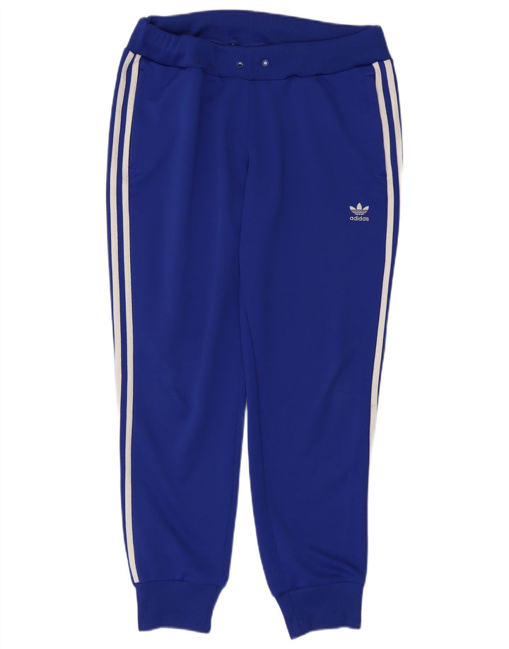 Adidas Dame træningsdragt Bukser Joggers UK 16 Large Blue Polyester