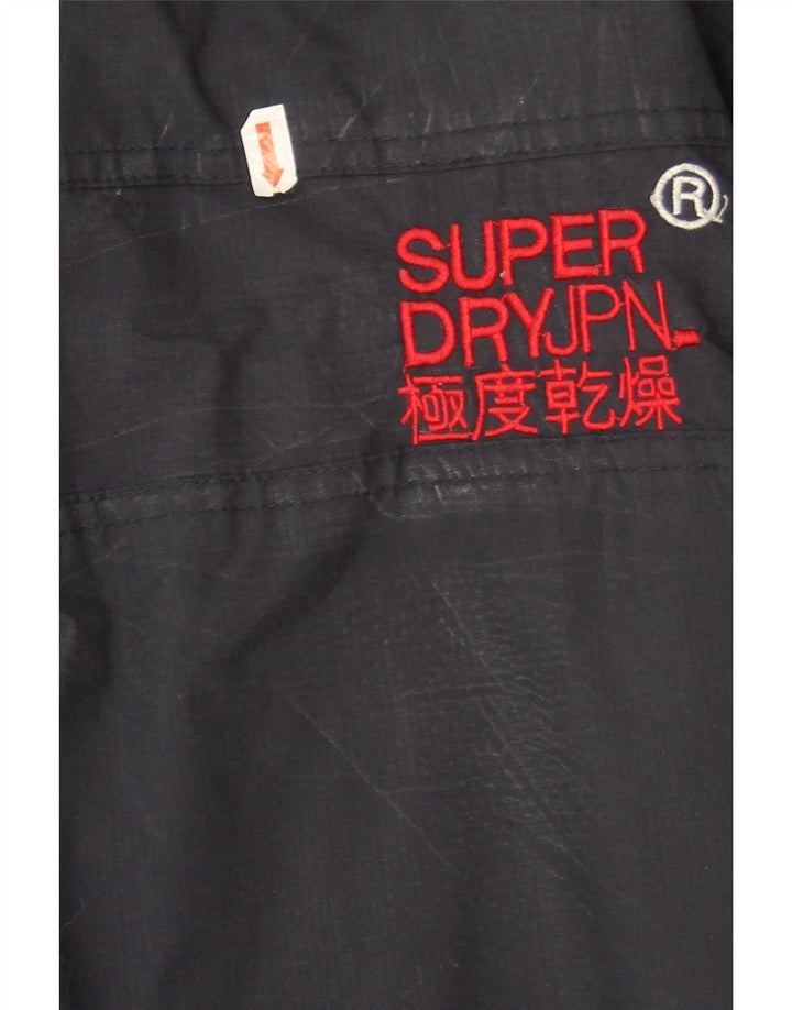 Superdry Windhiker Graphic Windbreaker Jacket UK 42 XL Marineblå