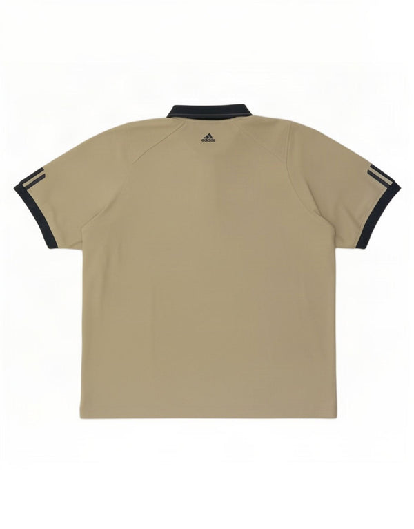Adidas Polo Shirt til mænd UK 48/50 XL Grøn Colourblock Polyester
