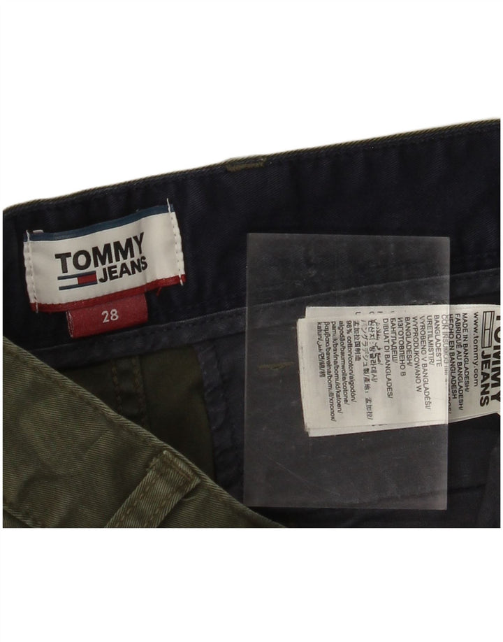 TOMMY HILFIGER Chino-shorts til kvinder W28 Medium Khaki Bomuld