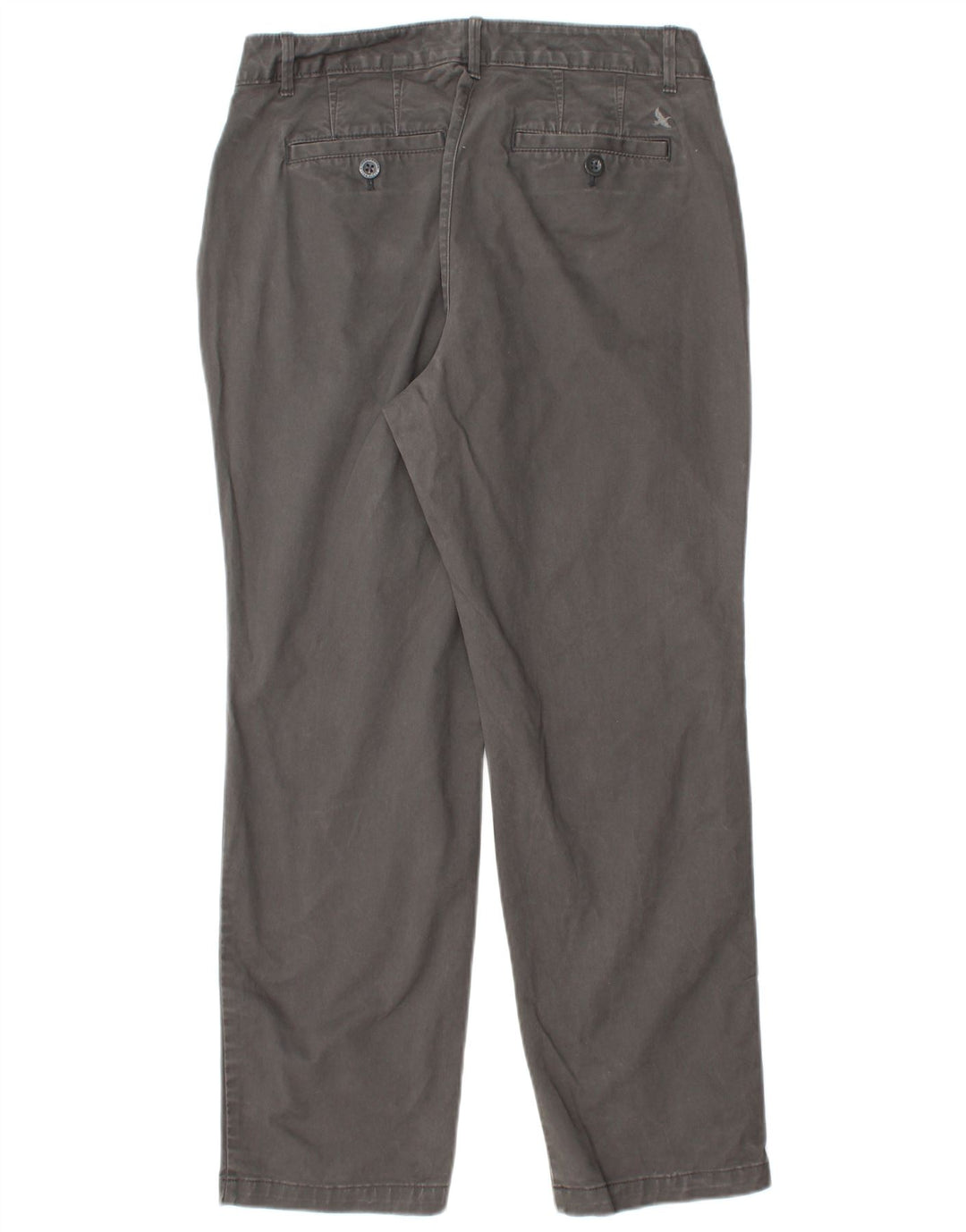 EDDIE BAUER Womens Straight Casual Trousers US 8 Medium W30 L28 Grey