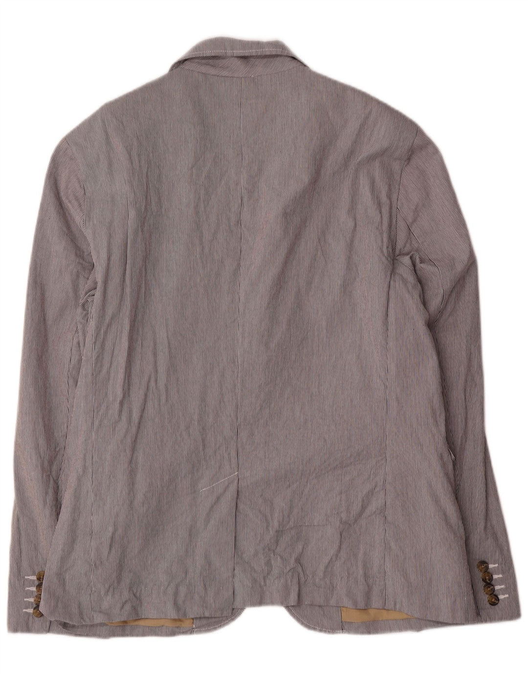 Tommy Hilfiger Herre 2-knaps blazerjakke UK 42 XL Grå nålestribet bomuld