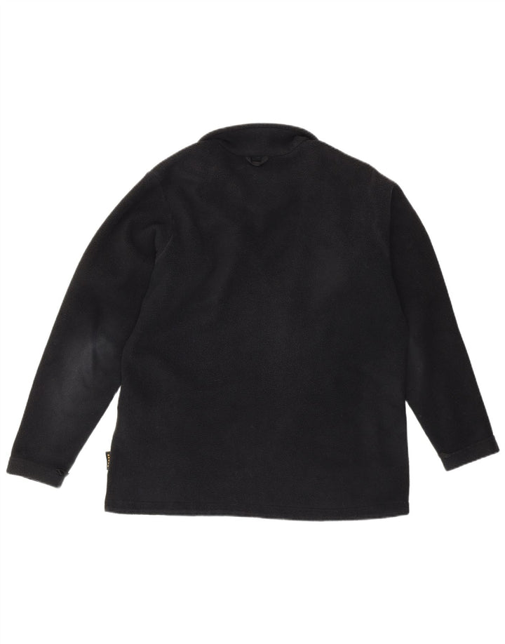JACK WOLFSKIN Womens Fleece Jacket UK 16 Large  Black Polyester