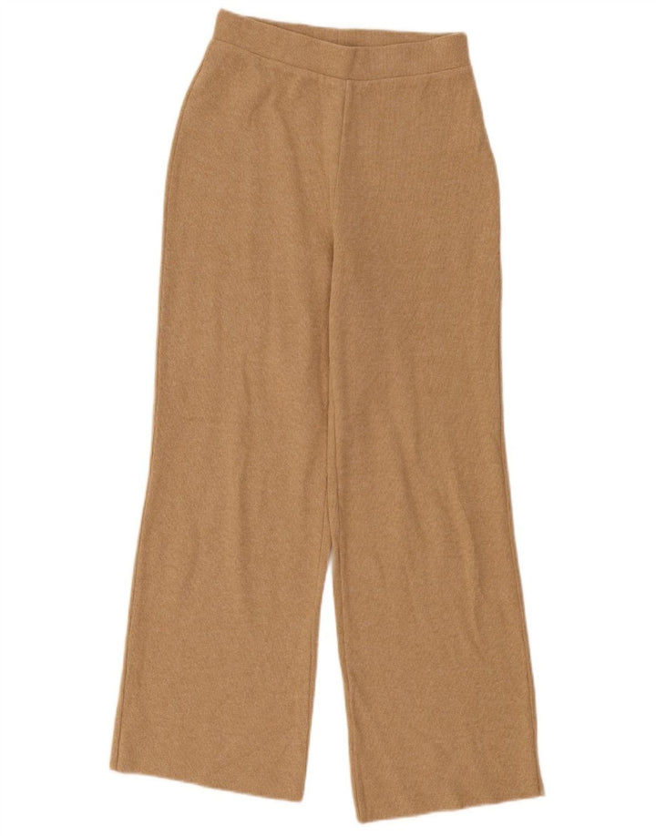 Zara Træningsdragtsbukser til kvinder UK 10 Small Beige Polyester