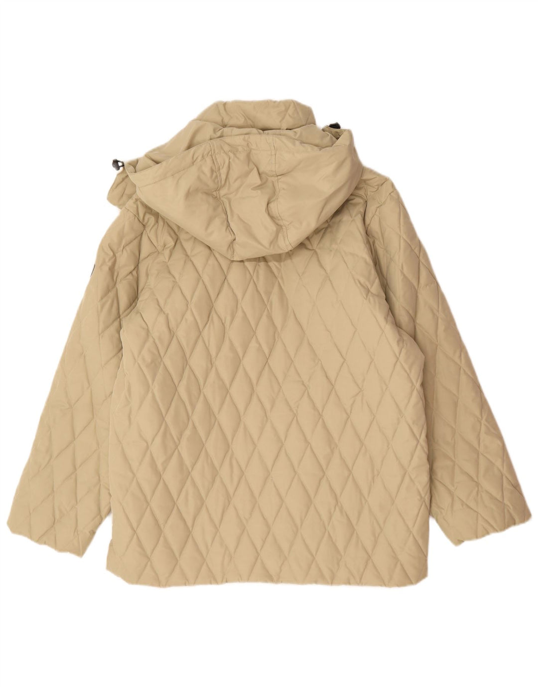 Sergio Tacchini Herre hættejakke quiltet UK 38 Medium Beige Polyester