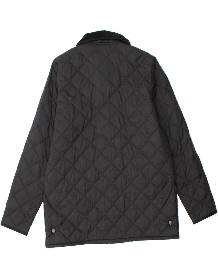 BARBOUR Quiltet jakke til kvinder UK 20 2XL Sort polyamid