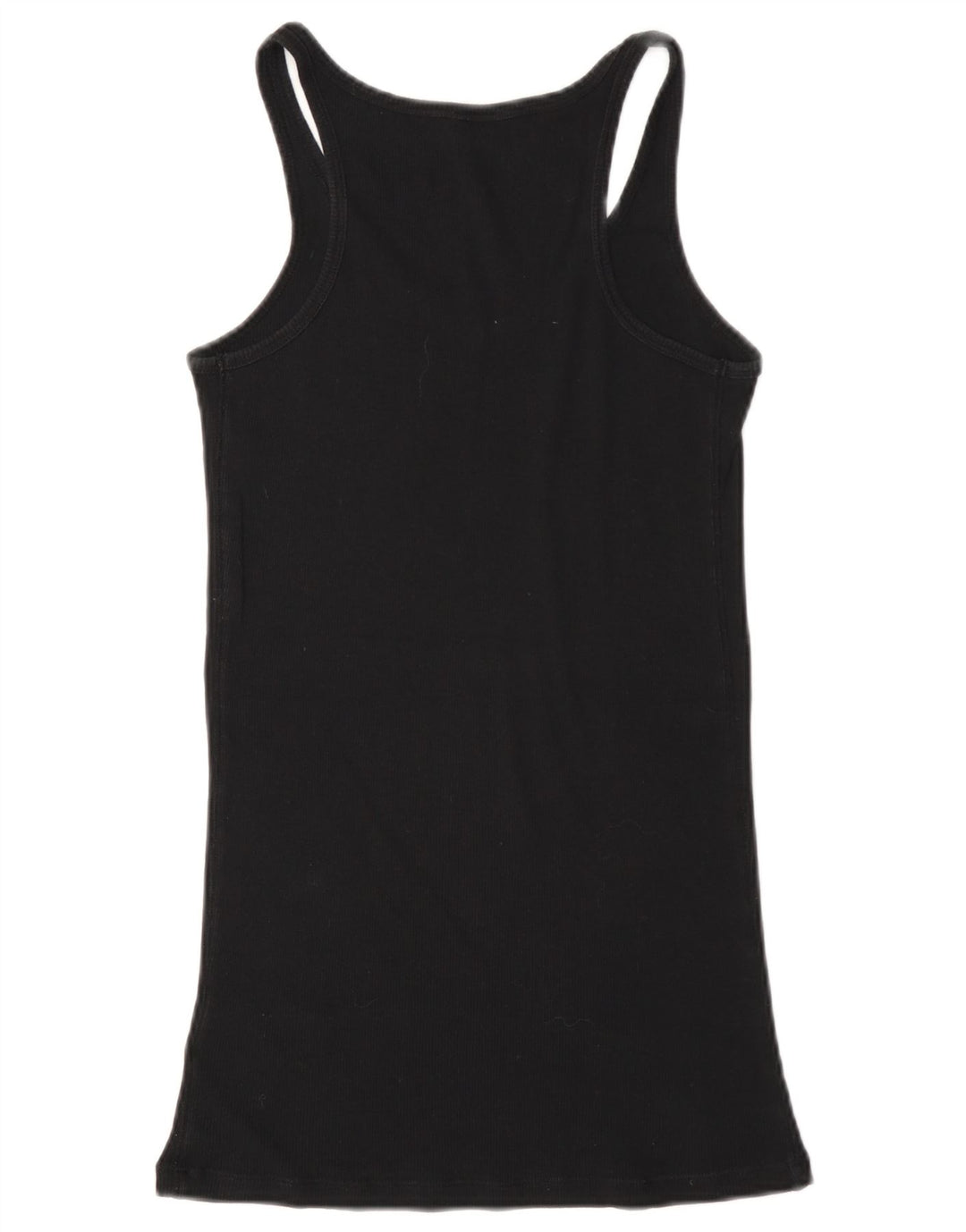 Guess Kvinders Grafisk Vest Top UK 8 Small Black Bomuld