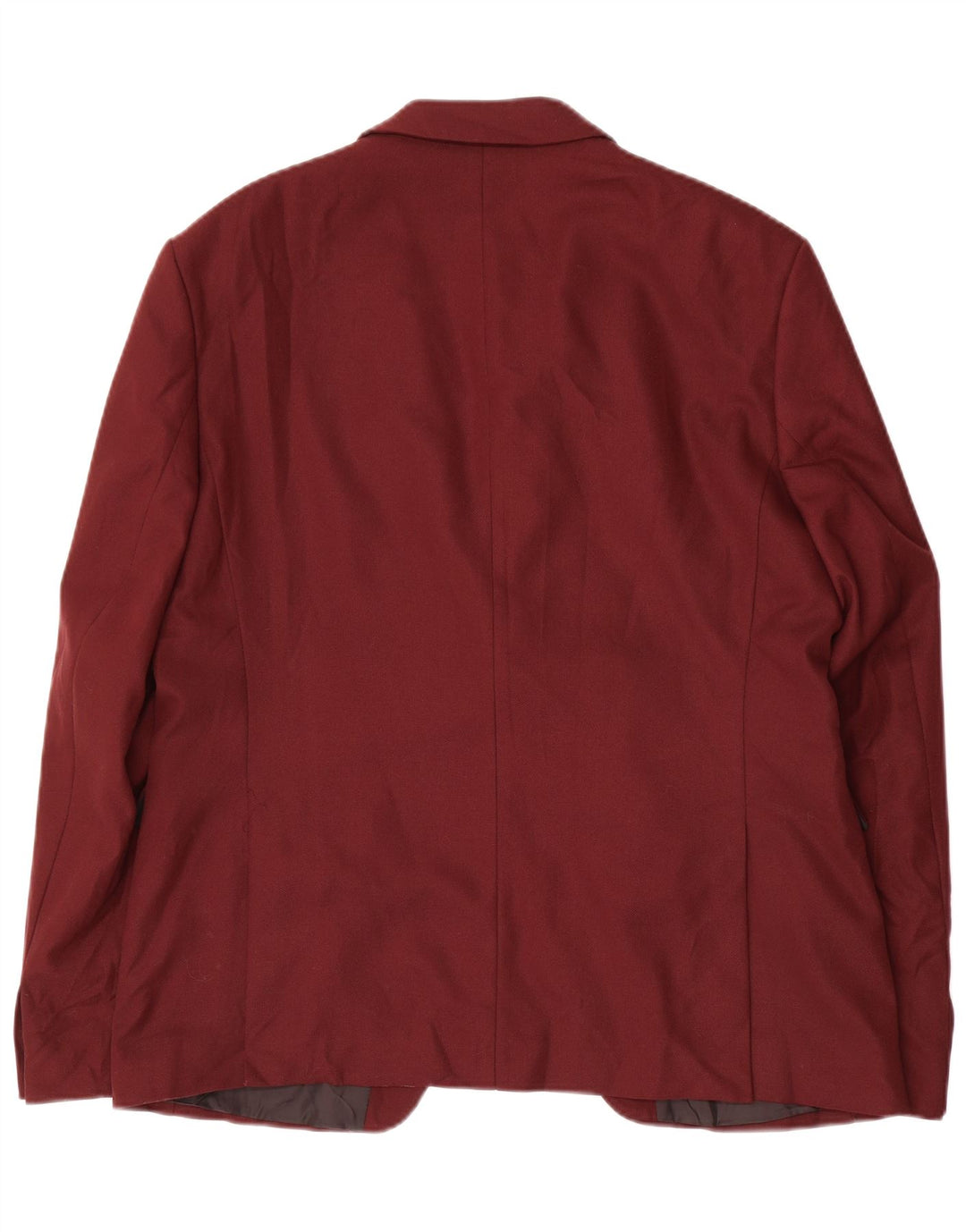 Zara Herre 1-knap blazerjakke EU 54 XL Burgundy