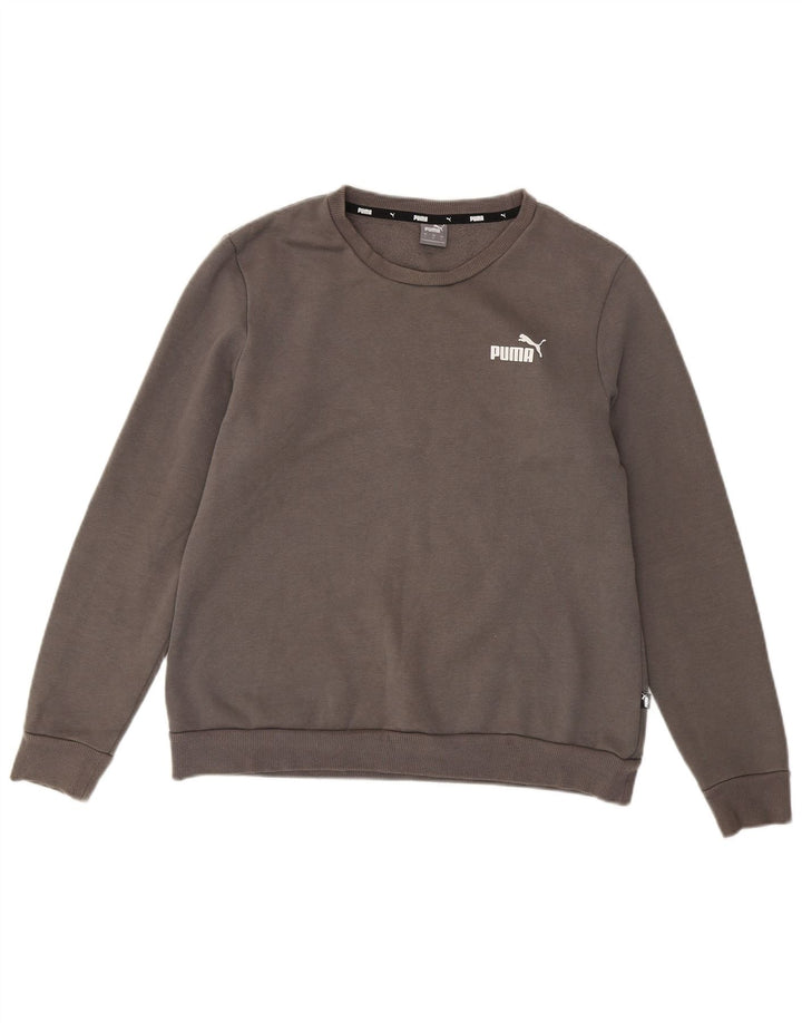 PUMA Sweatshirt Jumper UK 16 Stor Grå til kvinder